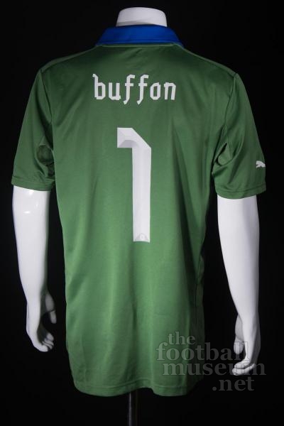 Gigi   Buffon   Match Worn Italy  Shirt